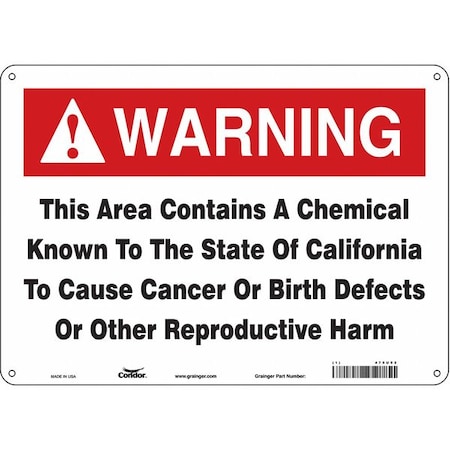 Condor Safety Sign, 10 in Height, 14 in Width, Rectangle 475U92