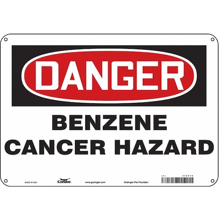 Condor Safety Sign, 7 in Height, 10 in Width, Aluminum, Vertical Rectangle, English, 475V70 475V70