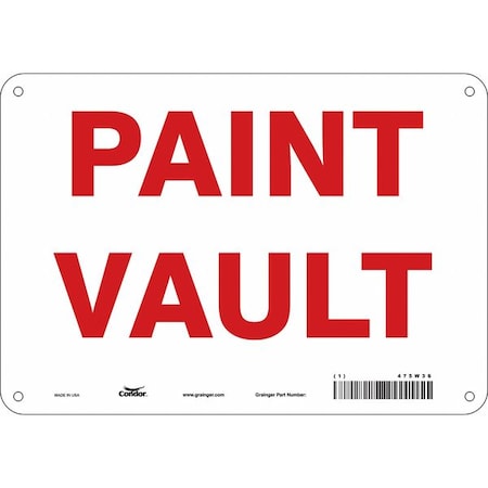 Condor Safety Sign, 7 in Height, 10 in Width, Aluminum, Vertical Rectangle, English, 475W36 475W36