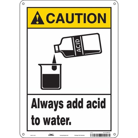 Condor Chemical Sign, 14 in H, 10 in W, Vinyl, Vertical Rectangle, English, 475W66 475W66