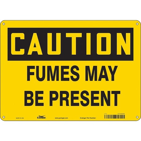 Condor Safety Sign, 10 in Height, 14 in Width, Vinyl, Horizontal Rectangle, English, 475X80 475X80