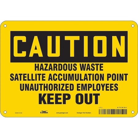 Condor Chemical Sign, 7 in H, 10 in W, Vertical Rectangle, English, 475X94 475X94