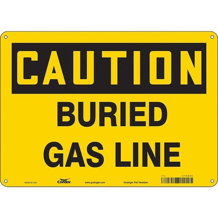 Condor Safety Sign, 10 in Height, 14 in Width, Vinyl, Horizontal Rectangle, English, 475X03 475X03