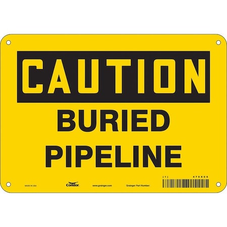 Condor Safety Sign, 7 in Height, 10 in Width, Polyethylene, Vertical Rectangle, English, 475X06 475X06
