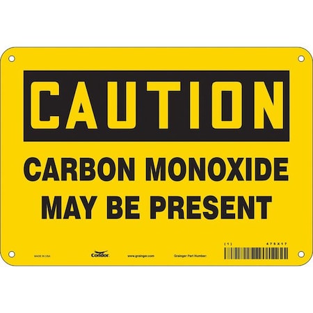 Condor Chemical Sign, 7 in H, 10 in W, Vertical Rectangle, English, 475X17 475X17