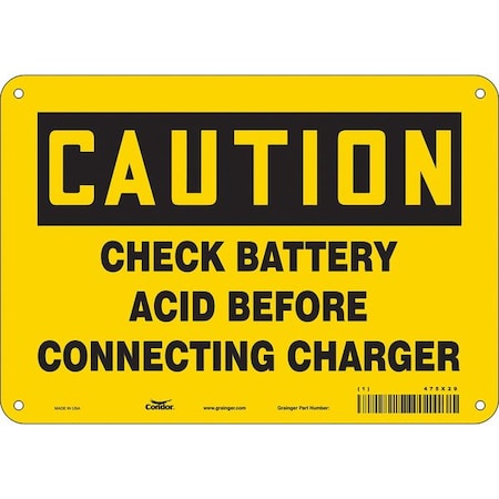Condor Safety Sign, 7 in Height, 10 in Width, Vinyl, Vertical Rectangle, English, 475X29 475X29