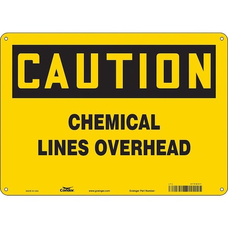 Condor Safety Sign, 10 in Height, 14 in Width, Polyethylene, Horizontal Rectangle, English, 475X41 475X41