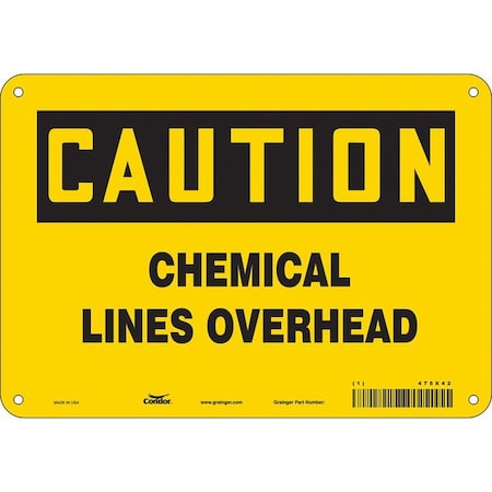 Condor Chemical Sign, 7 in H, 10 in W, Vinyl, Vertical Rectangle, English, 475X42 475X42