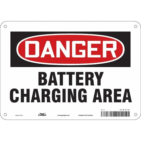 Condor Chemical Sign, 10"W, 7" H, 0.055" Thickness, 475Y76 475Y76