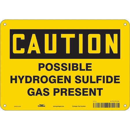 Condor Safety Sign, 7 in Height, 10 in Width, Vinyl, Vertical Rectangle, English, 475Y06 475Y06