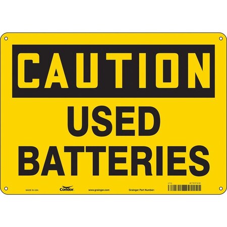Condor Chemical Sign, 10 in H, 14 in W, Horizontal Rectangle, English, 475Y22 475Y22