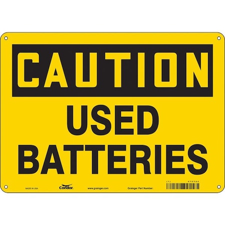 Condor Chemical Sign, 10 in H, 14 in W, Polyethylene, Horizontal Rectangle, English, 475Y24 475Y24