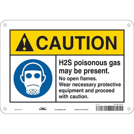 Condor Chemical Sign, 10"W, 7" H, 0.032" Thickness, 475Y40 475Y40