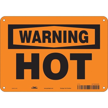 Condor Danger Sign, 10" W x 7" H, 0.032" Thick, 475A06 475A06