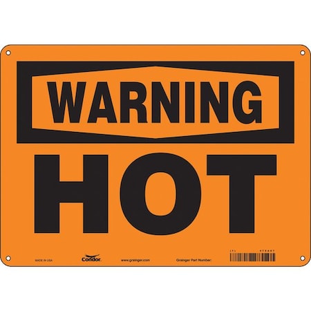 Condor Danger Sign, 10 in H, 14 in W, Aluminum, Horizontal Rectangle, English, 475A07 475A07