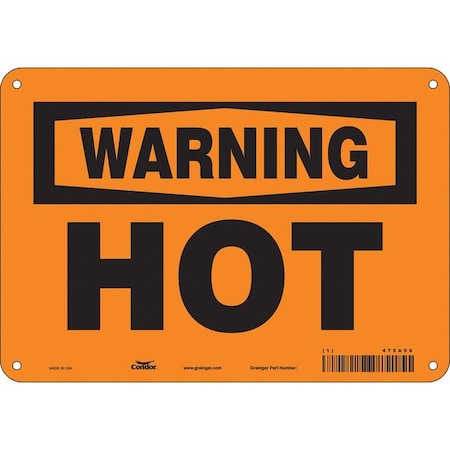 Condor Danger Sign, 7 in H, 10 in W, Polyethylene, Vertical Rectangle, English, 475A09 475A09
