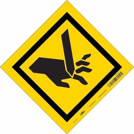 Condor Safety Sign, 10 in Height, 14 in Width, Vinyl, Diamond, English 475A31