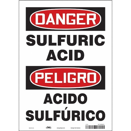Condor Chemical Sign, 10" W, 14" H, 0.004" Thick 476D83