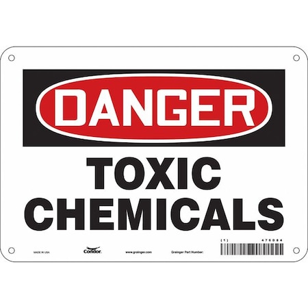 Condor Safety Sign, 7 in Height, 10 in Width, Aluminum, Vertical Rectangle, English, 476D84 476D84
