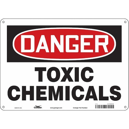 Condor Safety Sign, 10 in Height, 14 in Width, Aluminum, Horizontal Rectangle, English, 476D85 476D85