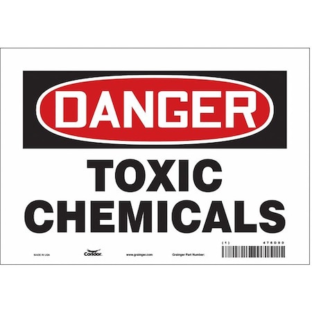 Condor Safety Sign, 7 in Height, 10 in Width, Vinyl, Vertical Rectangle, English, 476D90 476D90