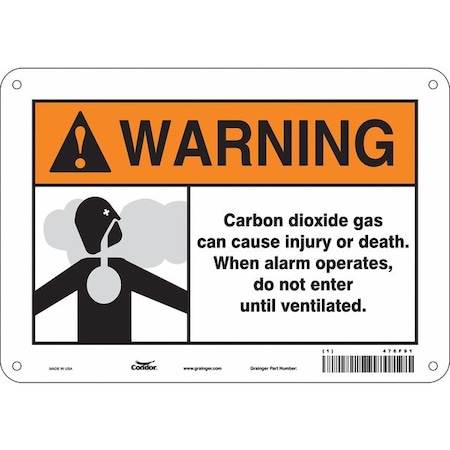 Condor Chemical Sign, 7 in H, 10 in W, Vertical Rectangle, English, 476F91 476F91