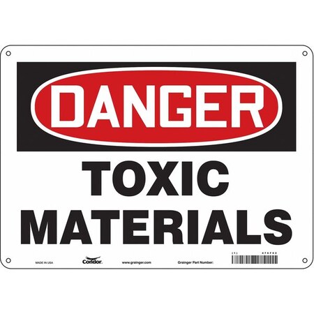 Condor Safety Sign, 10 in Height, 14 in Width, Aluminum, Horizontal Rectangle, English, 476F02 476F02