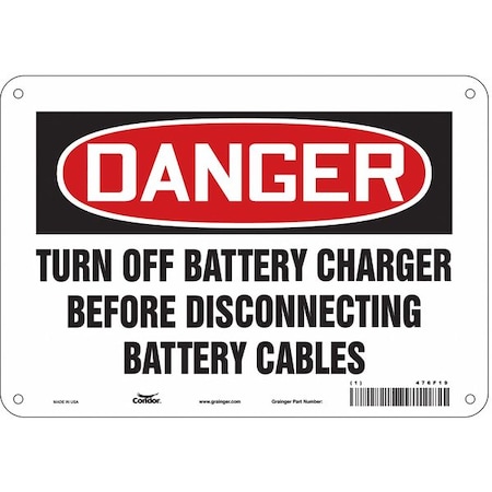 Condor Chemical Sign, 10"W, 7" H, 0.055" Thickness, 476F19 476F19