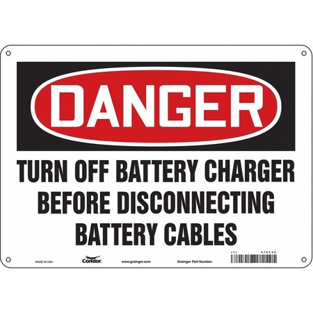 Condor Chemical Sign, 14" W, 10" H, 0.055" Thick, 476F20 476F20