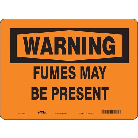 Condor Safety Sign, 10 in Height, 14 in Width, Vinyl, Horizontal Rectangle, English, 476F50 476F50