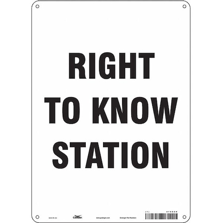 Condor Safety Sign, 14 in Height, 10 in Width 476G29