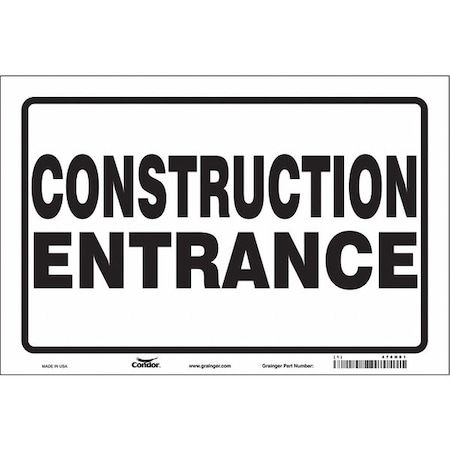 Condor Safety Sign, 24 in Height, 36 in Width, Vinyl, Horizontal Rectangle, English 476H81