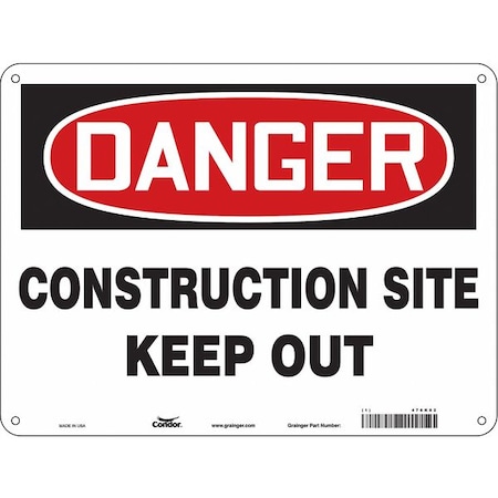 Condor Safety Sign, 24" Wx18" H, 0.032" Thickness 476K02