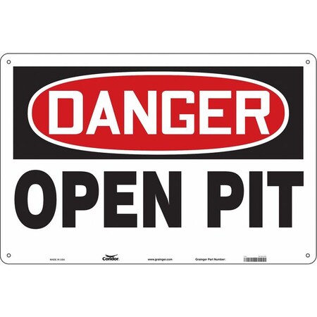 Condor Safety Sign, 24 in H, 36 in W, Vinyl, Horizontal Rectangle ...
