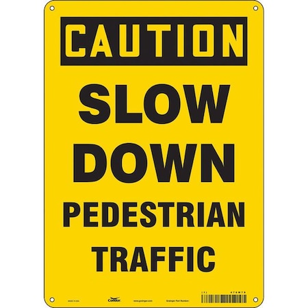 Condor Safety Sign, 14 in Height, 10 in Width, Polyethylene, Vertical Rectangle, English, 476M79 476M79