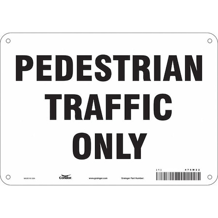 Condor Safety Sign, 7 in Height, 10 in Width, Aluminum, Vertical Rectangle, English, 476M22 476M22