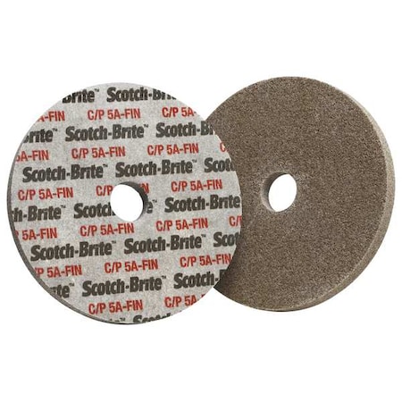 Scotch-Brite Unitized Wheel, 3 in Dia, 1/8 in W, 1/4 in Arbor Hole 7000000659