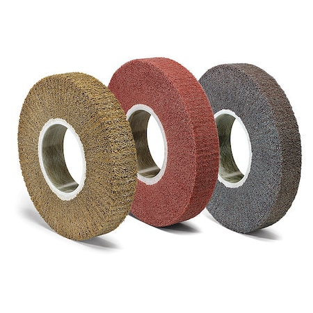 Scotch-Brite Flap Brush, 3-1/2" dia., 1500 RPM 7010365684