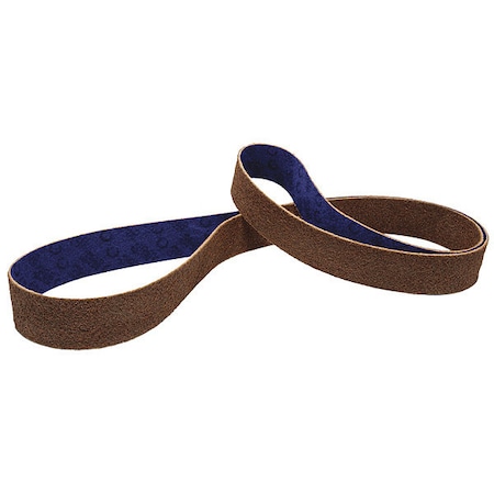 Scotch-Brite Sanding Belt, 3 in W, 24 in L, Non-Woven, Aluminum Oxide, Not Applicable Grit, Coarse, DF-BL, Brown 7010366841