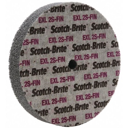 Scotch-Brite Unitized Wheel, 6 in Dia, 1 in W, 1/2 in Arbor Hole 7000046026