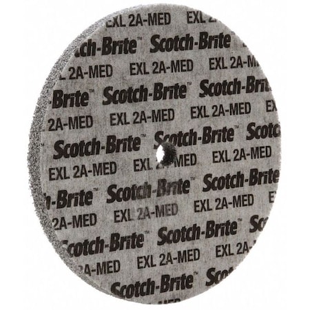 Scotch-Brite Unitized Wheel, 6 in Dia, 1/2 in W, 1/2 in Arbor Hole 7000046028