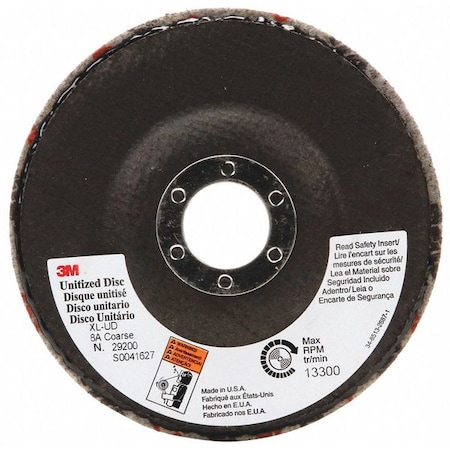 Scotch-Brite Non-Woven Depressed Center Disc, 4 1/2 in Dia, 4 1/2 in W, 7/8 in Arbor Hole 7000028516