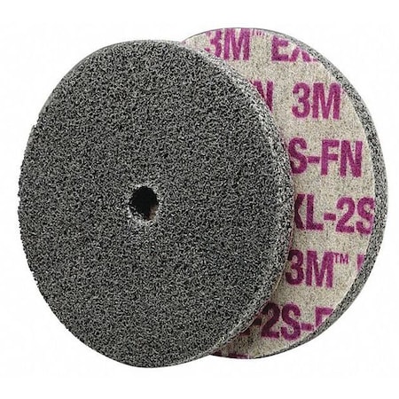 Scotch-Brite Unitized Wheel, 6 in Dia, 1/2 in W, 1/16 in Arbor Hole 7100106744