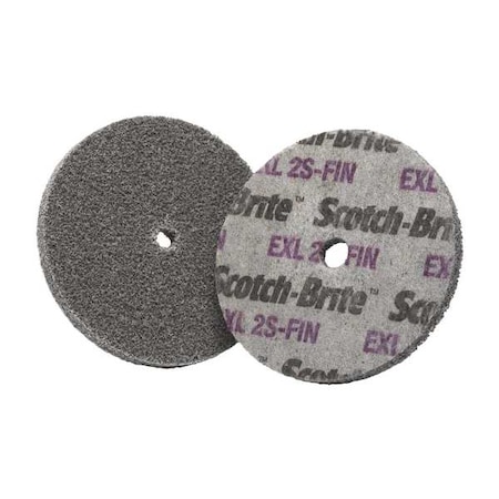 Scotch-Brite Unitized Wheel, 3 in Dia, 1/2 in W, 3/8 in Arbor Hole 7100057099