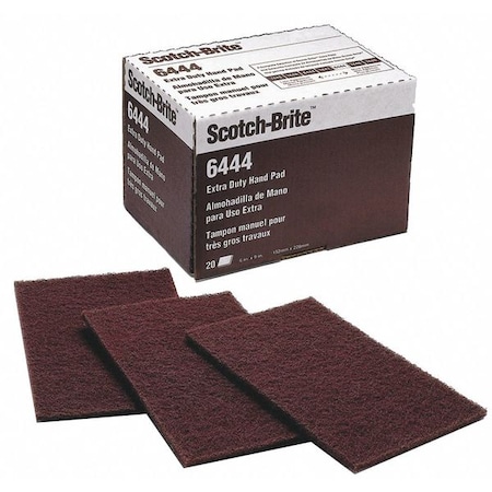 Scotch-Brite Sanding Hand Pad, 9" L, 6" W, Non-Woven, PK60 7000121091