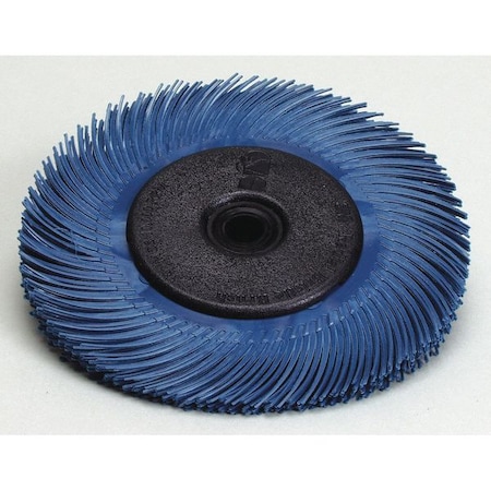 Scotch-Brite Radial Bristle Disc, 6" dia., Arbor Hole, PK40 7000144604