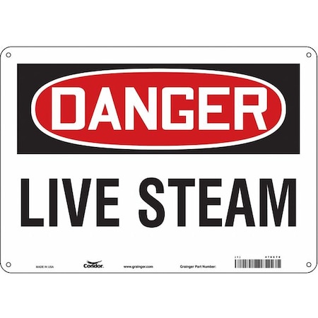 Condor Chemical Sign, 10 in H, 14 in W, Aluminum, Horizontal Rectangle, English, 476C70 476C70