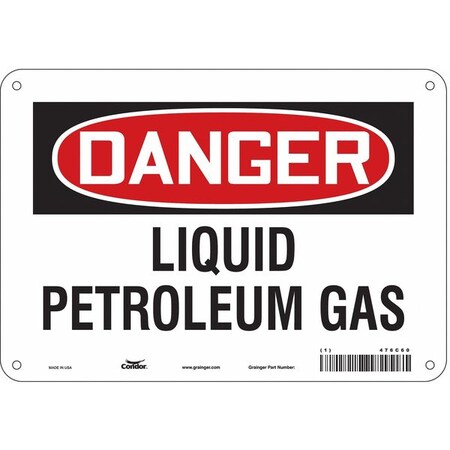 Condor Safety Sign, 7 in Height, 10 in Width, Aluminum, Vertical Rectangle, English, 476C60 476C60