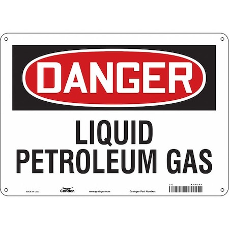 Condor Chemical Sign, 10 in H, 14 in W, Horizontal Rectangle, English, 476C61 476C61