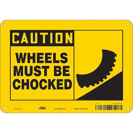 Condor Safety Sign, 7 in Height, 10 in Width, Aluminum, Vertical Rectangle, English, 477D78 477D78